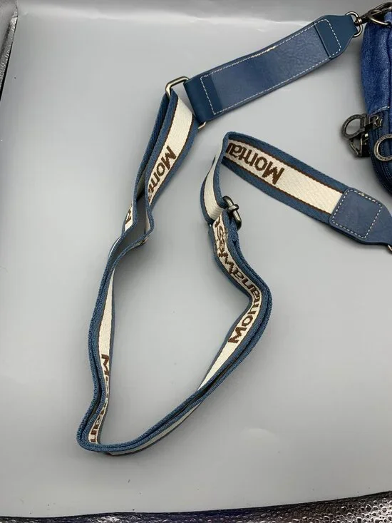 NWOT Montana West Denim Crossbody Purse Aztec Print Boho/Hippie Country Western - Picture 11 of 11